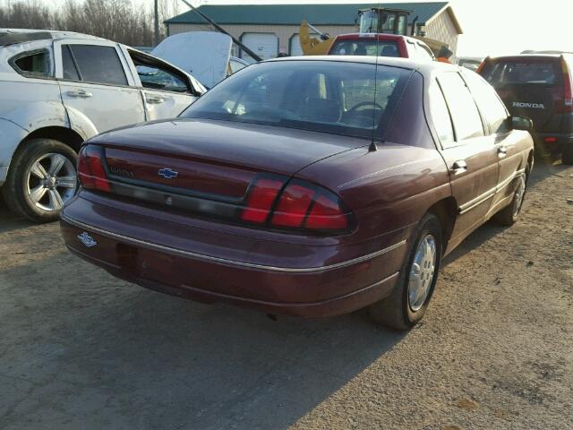 2G1WL52M6V1176439 - 1997 CHEVROLET LUMINA BAS მუქწითელი ფოტო 4