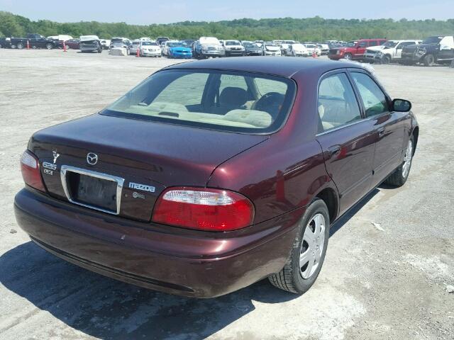 1YVGF22C415235256 - 2001 MAZDA 626 ES/LX MAROON photo 4