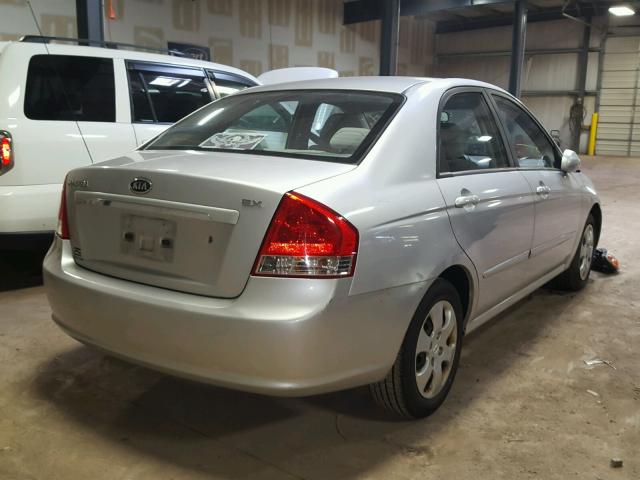 KNAFE122585498966 - 2008 KIA SPECTRA EX SILVER photo 4