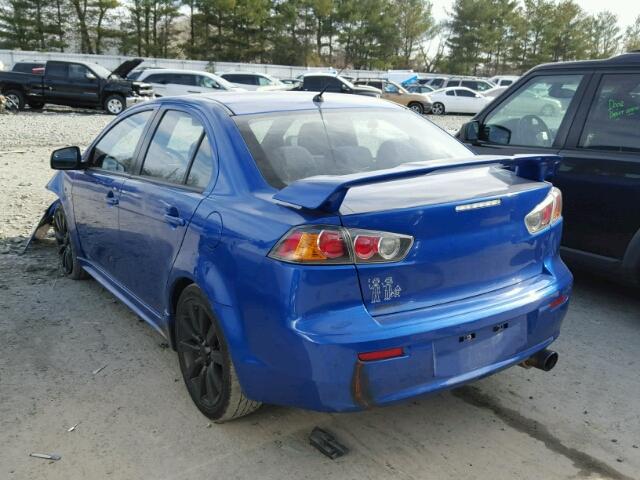 JA3AU86W49U033994 - 2009 MITSUBISHI LANCER GTS BLUE photo 3