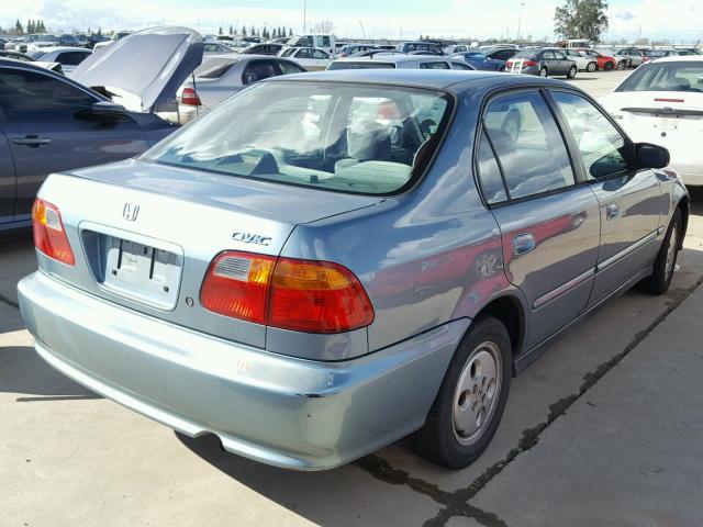 2HGEJ6615YH566654 - 2000 HONDA CIVIC BASE BLUE photo 4