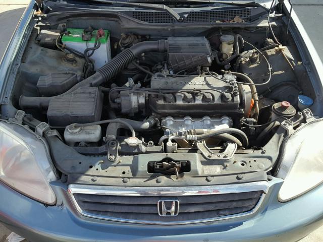 2HGEJ6615YH566654 - 2000 HONDA CIVIC BASE BLUE photo 7