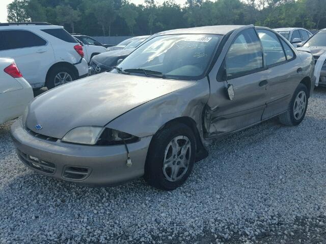 1G1JF524817132361 - 2001 CHEVROLET CAVALIER L TAN photo 2