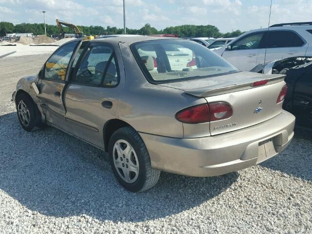 1G1JF524817132361 - 2001 CHEVROLET CAVALIER L TAN photo 3