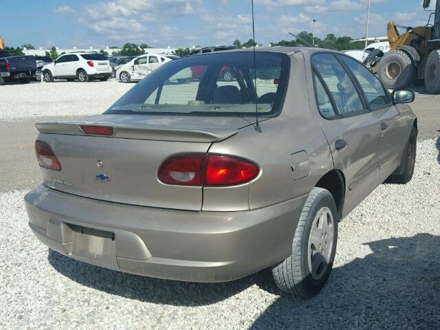 1G1JF524817132361 - 2001 CHEVROLET CAVALIER L TAN photo 4