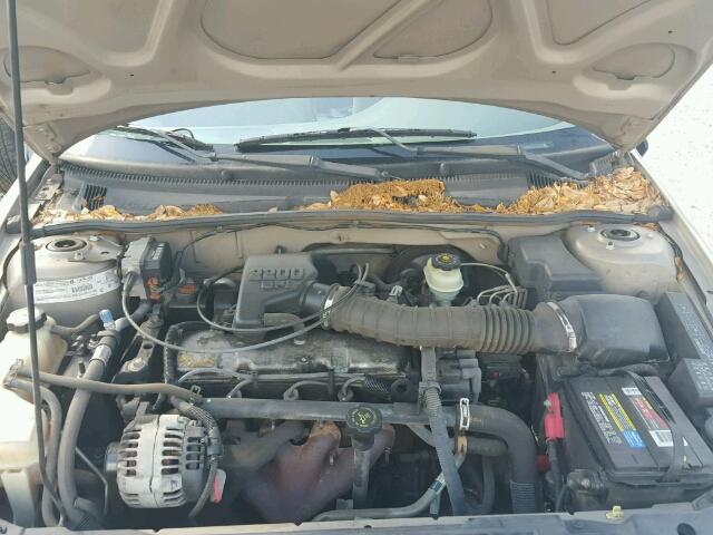 1G1JF524817132361 - 2001 CHEVROLET CAVALIER L TAN photo 7