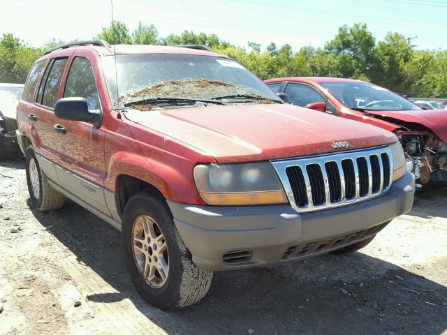 1J4GX48S52C168221 - 2002 JEEP GRAND CHER RED photo 1