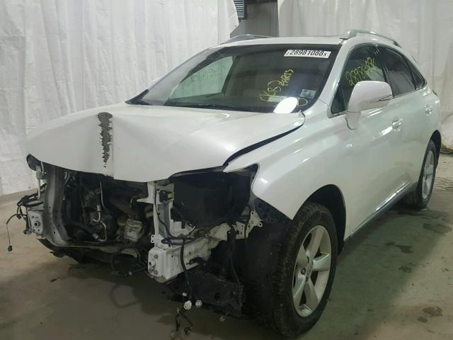 2T2BK1BA3FC266170 - 2015 LEXUS RX 350 WHITE photo 2