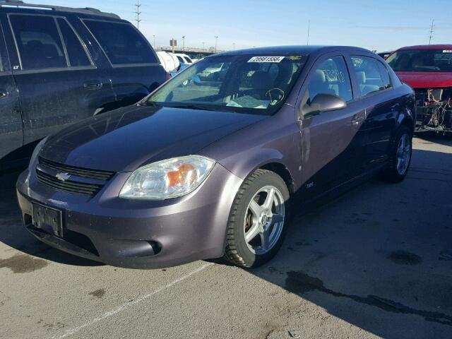 1G1AM55B967704318 - 2006 CHEVROLET COBALT SS PURPLE photo 2