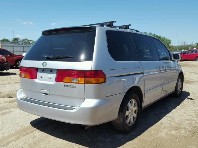 5FNRL187X4B036906 - 2004 HONDA ODYSSEY EX SILVER photo 4