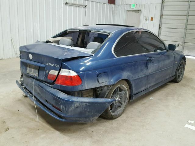 WBABN53452JU39100 - 2002 BMW 330 CI BLUE photo 4