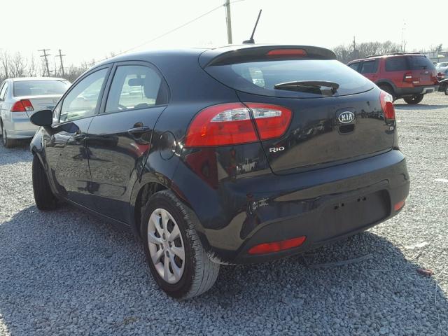 KNADM5A36C6066420 - 2012 KIA RIO LX Սև լուսանկար 3