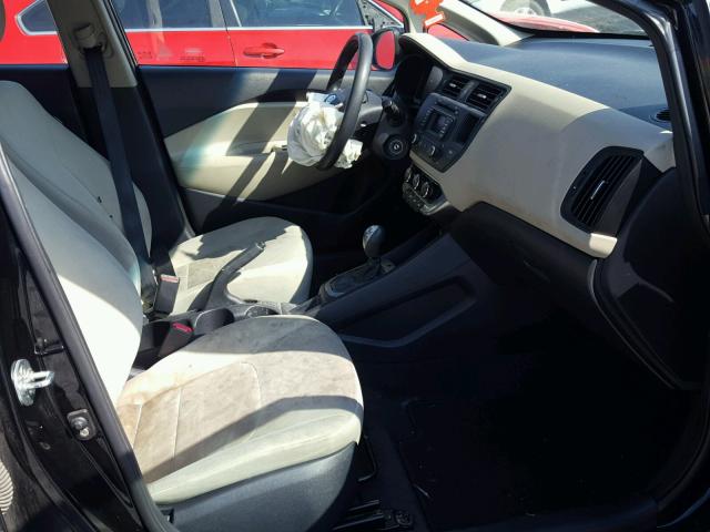 KNADM5A36C6066420 - 2012 KIA RIO LX Սև լուսանկար 5