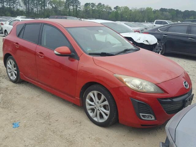 JM1BL1H53A1137855 - 2010 MAZDA 3 S RED photo 1