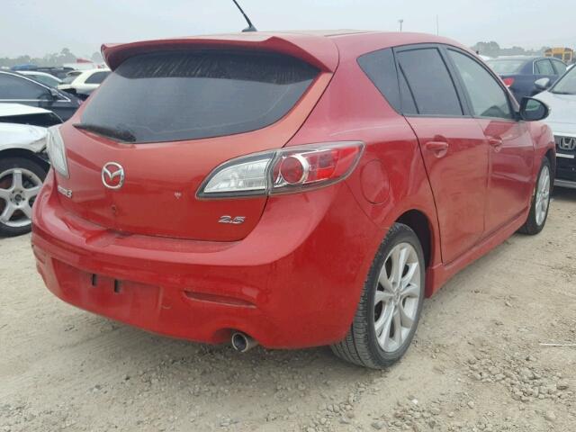 JM1BL1H53A1137855 - 2010 MAZDA 3 S RED photo 4