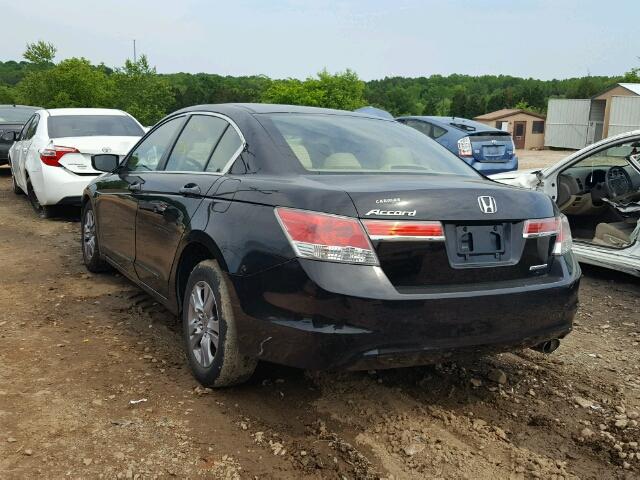 1HGCP2F64CA062551 - 2012 HONDA ACCORD SE BLACK photo 3