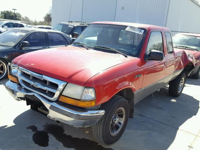 1FTYR14U7WPA44881 - 1998 FORD RANGER SUP RED photo 2