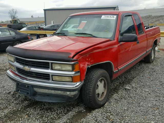 1GCEC19RXTE112591 - 1996 CHEVROLET GMT-400 C1 RED photo 2