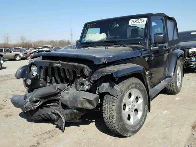 1C4AJWBG3FL649717 - 2015 JEEP WRANGLER S BLACK photo 2