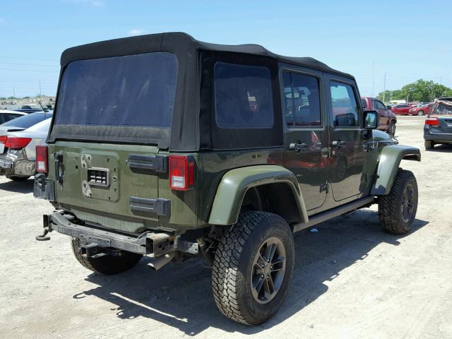 1C4BJWEGXGL256802 - 2016 JEEP WRANGLER U GREEN photo 4