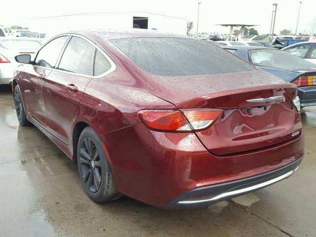 1C3CCCAB2FN547745 - 2015 CHRYSLER 200 LIMITE RED photo 3