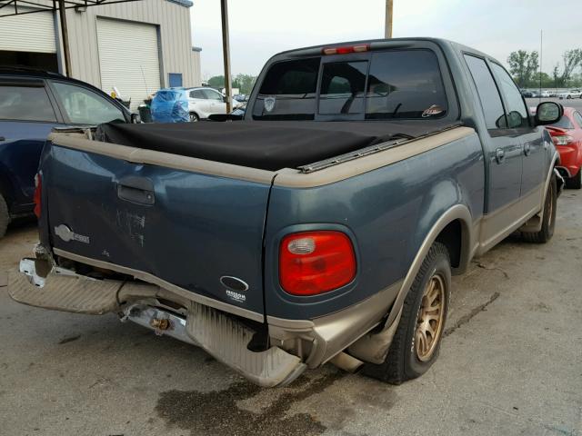 1FTRW07L32KC80509 - 2002 FORD F150 SUPER BLUE photo 4