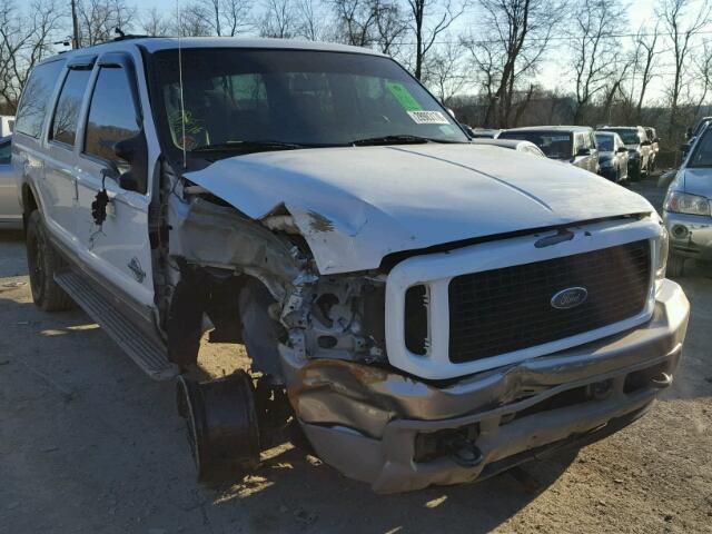 1FMSU45P94ED91728 - 2004 FORD EXCURSION WHITE photo 1