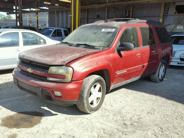 1GNES16S626110251 - 2002 CHEVROLET TRAILBLAZE RED photo 2