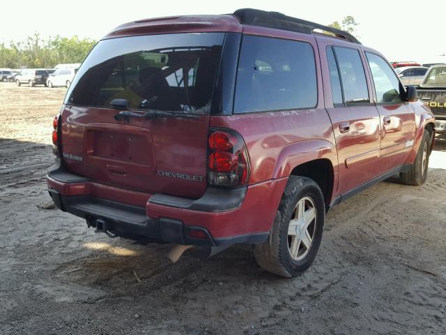 1GNES16S626110251 - 2002 CHEVROLET TRAILBLAZE RED photo 4