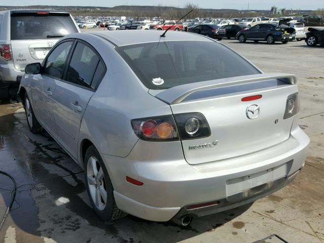 JM1BK323661419629 - 2006 MAZDA 3 S SILVER photo 3