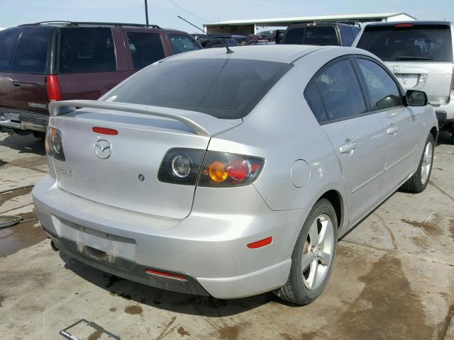 JM1BK323661419629 - 2006 MAZDA 3 S SILVER photo 4