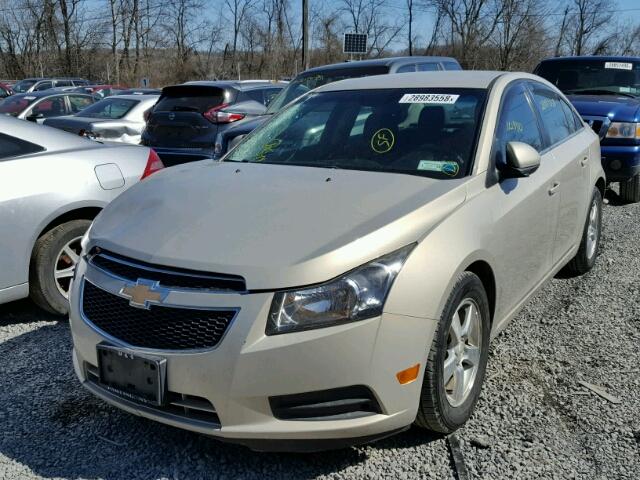 1G1PE5S94B7185231 - 2011 CHEVROLET CRUZE LT BEIGE photo 2