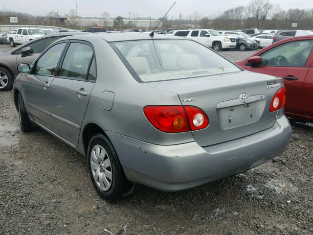 2T1BR32E74C291617 - 2004 TOYOTA COROLLA LE GRAY photo 3