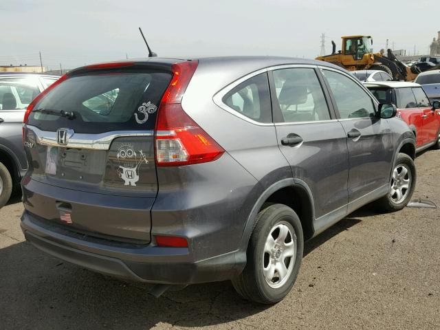 3CZRM3H34FG706902 - 2015 HONDA CR-V LX CHARCOAL photo 4