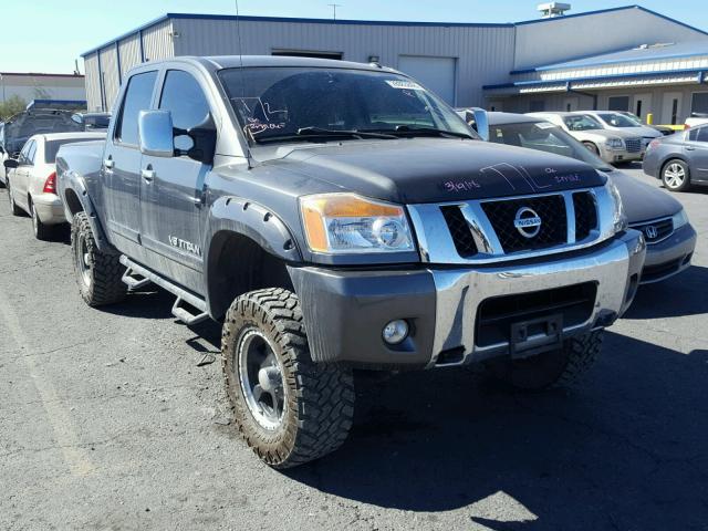 1N6BA0EC2BN300361 - 2011 NISSAN TITAN S CHARCOAL photo 1