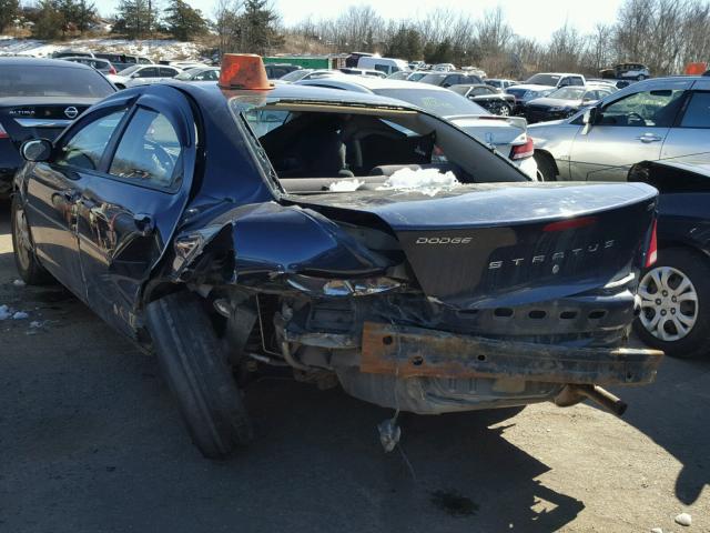 1B3AL46X84N337761 - 2004 DODGE STRATUS SX BLUE photo 3