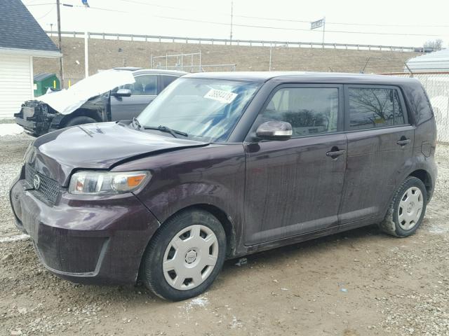 JTLKE50EX81015425 - 2008 TOYOTA SCION XB PURPLE photo 2