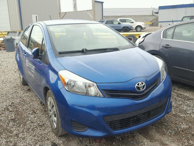 JTDJTUD37ED596974 - 2014 TOYOTA YARIS BLUE photo 1