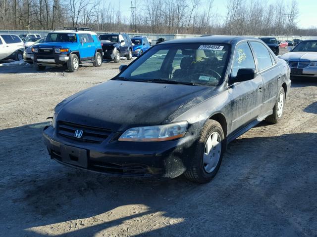 1HGCG16422A065844 - 2002 HONDA ACCORD LX BLACK photo 2