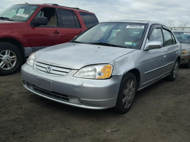 2HGES25782H596752 - 2002 HONDA CIVIC EX ვერცხლისფერი ფოტო 2