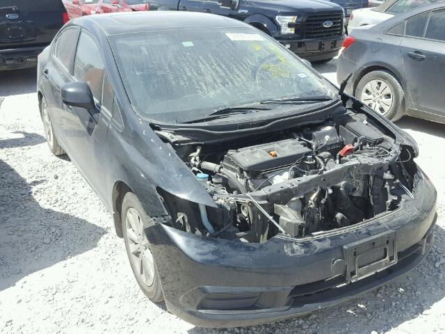 19XFB2F8XCE057122 - 2012 HONDA CIVIC EX BLACK photo 1