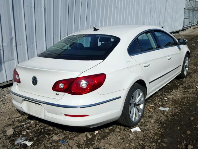 WVWMN7AN7BE723162 - 2011 VOLKSWAGEN CC SPORT WHITE photo 4