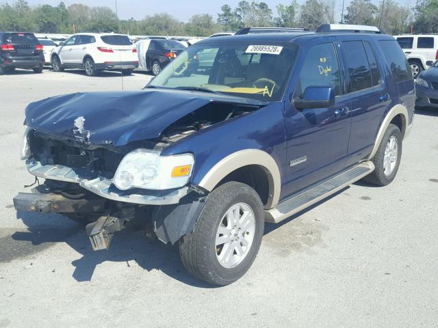 1FMEU74856UA37027 - 2006 FORD EXPLORER E BLUE photo 2