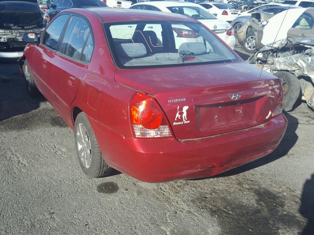 KMHDN46D56U284792 - 2006 HYUNDAI ELANTRA GL MAROON photo 3