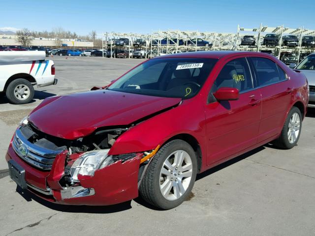 3FAHP08128R157056 - 2008 FORD FUSION SEL RED photo 2