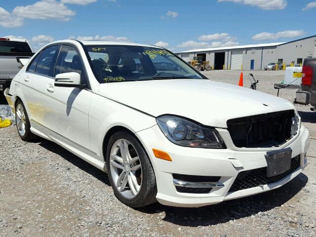 WDDGF8BBXCR208516 - 2012 MERCEDES-BENZ C WHITE photo 1