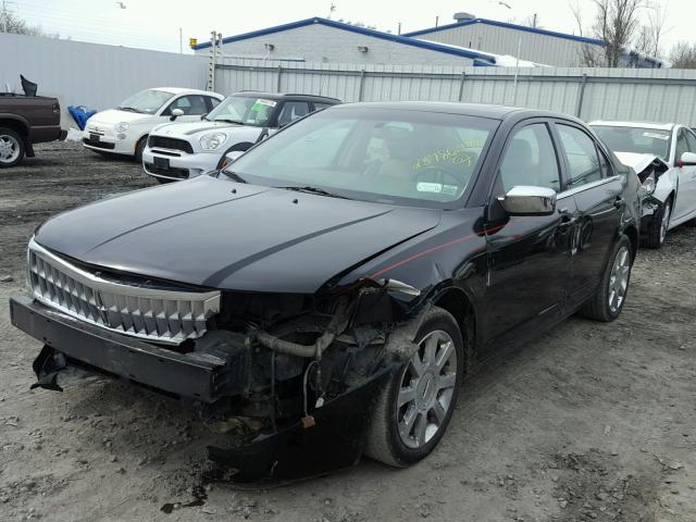 3LNHM28T37R648777 - 2007 LINCOLN MKZ BLACK photo 2