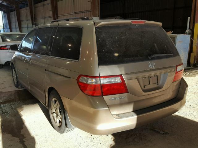 5FNRL38466B406298 - 2006 HONDA ODYSSEY EX GOLD photo 3