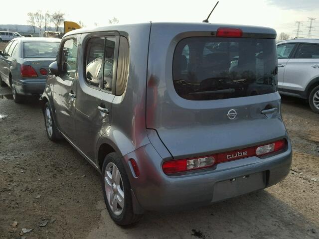 JN8AZ2KR6BT202851 - 2011 NISSAN CUBE BASE GRAY photo 3