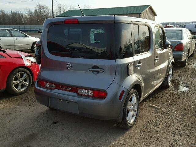 JN8AZ2KR6BT202851 - 2011 NISSAN CUBE BASE GRAY photo 4